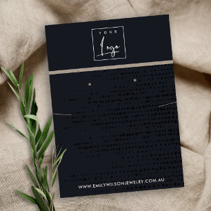 STABAN BLACK KRAFT STIPPEN KETTING WEERGAVE DISPLA VISITEKAARTJE