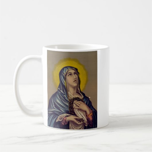Stabat Mater Onze Lieve Vrouw van Smarten Devotion Koffiemok (Links)
