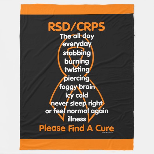 Stabbing Burning Twisting...RSD/CRPS Fleece Deken (Voorkant)