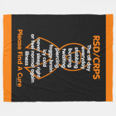 Stabbing Burning Twisting...RSD/CRPS Fleece Deken (Voorkant (Horizontaal))