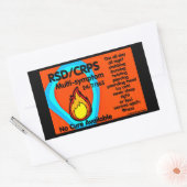 Stabbing Burning Twisting...RSD/CRPS Rechthoekige Sticker (Envelop)