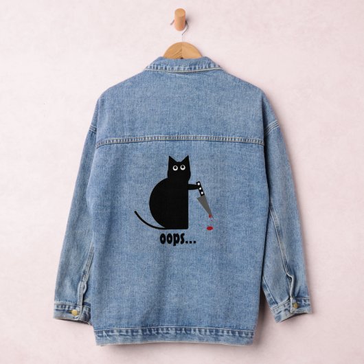 Stabby Cat Denim Jacket (Hangar)