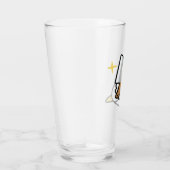 Stabby Cockatiel (Lutino) Glass Cup Glas (Rechts)