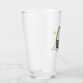 Stabby Cockatiel (Whitefaced) Glass Cup Glas (Rechts)