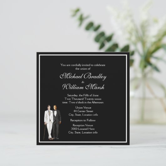 Stabiel zwart-wit twee groepen kaart (Staand voorkant)