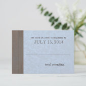 Stabiele deuren met Hoefijzers Barn Response RSVP Kaartje (Staand voorkant)