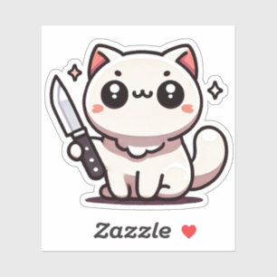 Stabilité : Le Sticker en vinyle Kawaii Cat