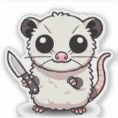 Stabilité : Le Sticker Kawaii Possum Vinyl (Devant)