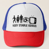 STABLE GENIUS Personen Man TV Trucker Pet (Voorkant)