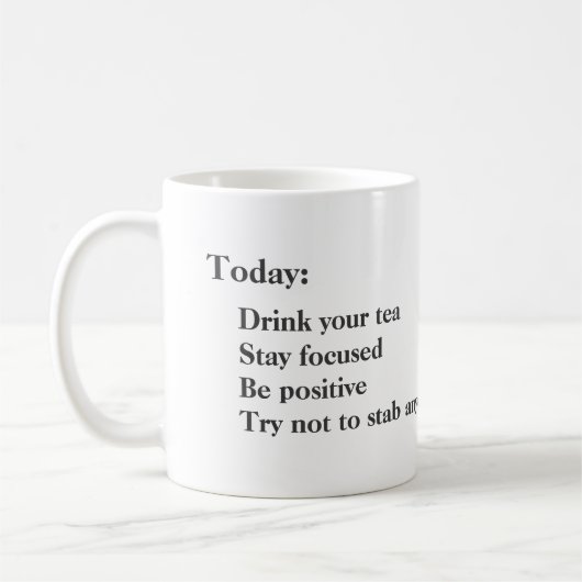 Stablissende Mensen hebben een verkeerde Mok van D (Links)