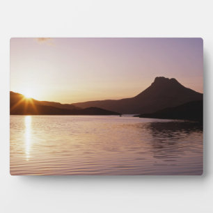 Stac Pollaidh sunset Scotland Fotoplaat