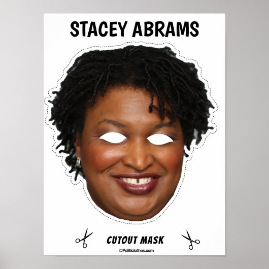 STACEY ABRAMS Halloween Masker Poster (Voorkant)