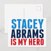 Stacey Abrams is My Hero Briefkaart (Voorkant / Achterkant)