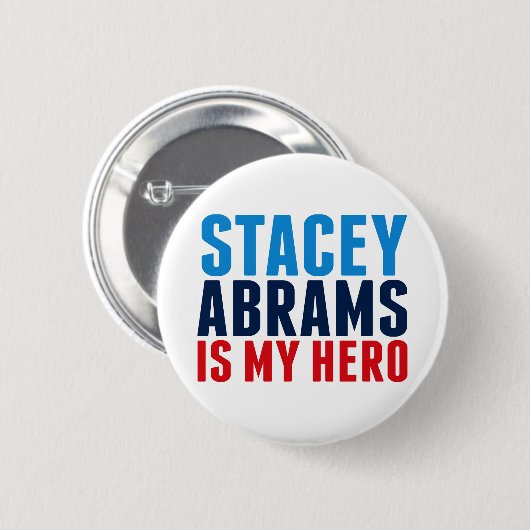 Stacey Abrams is My Hero Ronde Button 5,7 Cm (Voorkant /achterkant)