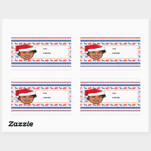 STACEY ABRAMS Kerstmis Rechthoekige Sticker