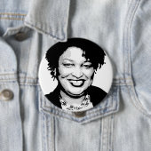 Stacey Abrams Ronde Button 4,0 Cm (In situ)