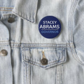 Stacey Abrams supporter button / pin - stem 2018! (In situ)