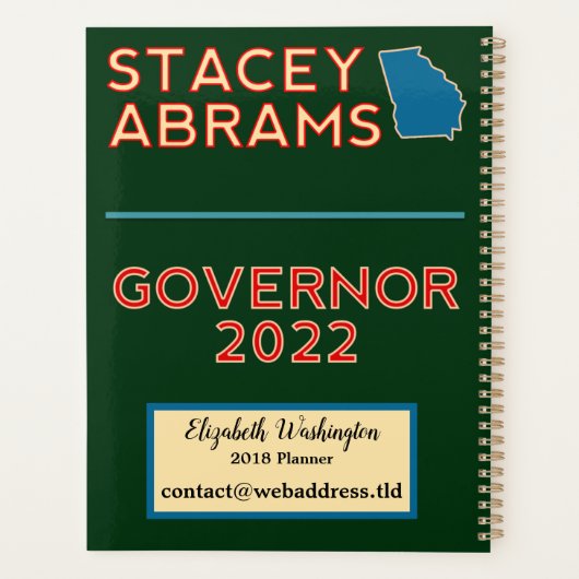Stacey Abrams Vote Blue, gouverneur de Géorgie en (Dos)