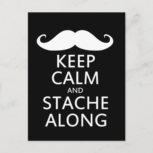 Stache Along Briefkaart (Voorkant)