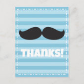 Stache Blue Briefkaart (Voorkant)