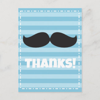 Stache Blue Briefkaart