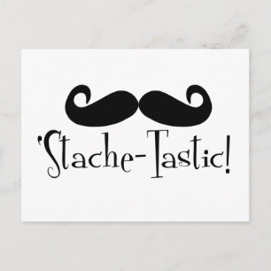 "Stache-tastic Briefkaart