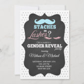 Staches ou coups de fouet Invitations de révélatio (Devant)