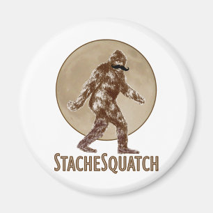 STACHESQUATCH I Mustache als je mijn vierkant hebt Magneet