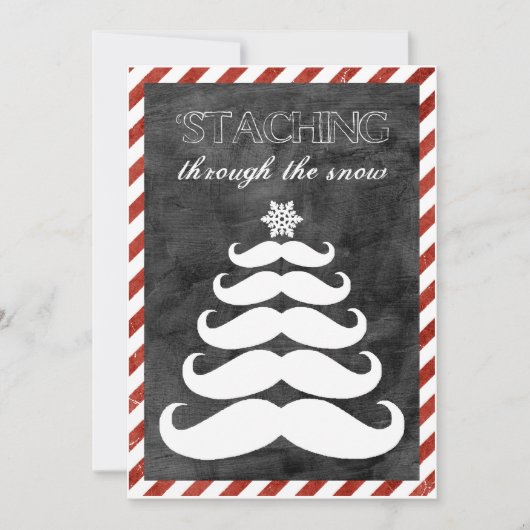 'Staching door de Sneeuw, de Kerstkaart van de (Voorkant)