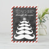 'Staching door de Sneeuw, de Kerstkaart van de (Staand voorkant)