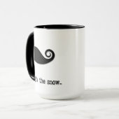 Staching par la neige… - Tasse (Devant gauche)
