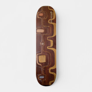 'Stack' 70's calistyle dek - kunst van Ann Tomasel Skateboard