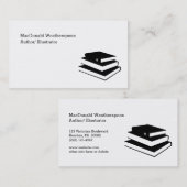 Stack of Books Author Writer Visitekaartjes Custom (Voorkant / Achterkant)