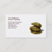Stack of Cookies Business Card Template Visitekaartje (Achterkant)