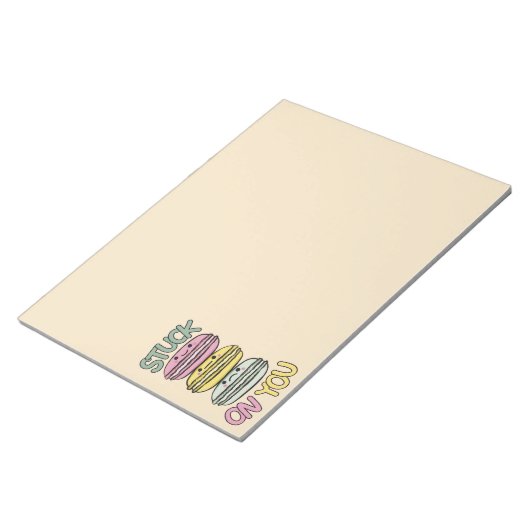 Stack of Cute Kawaii Macarons Notitieblok (Schuin)