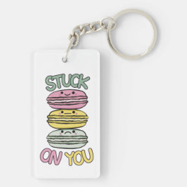 Stack of Cute Kawaii Macarons Sleutelhanger