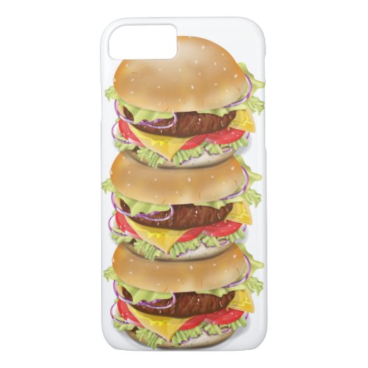 Stack of hamburgers of cheeseburgers Case-Mate iPhone case (Achterkant)