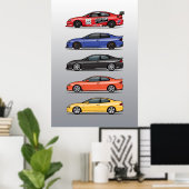 Stack of Holden Monaros Poster (Thuiskantoor)