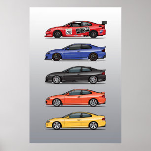 Stack of Holden Monaros Poster