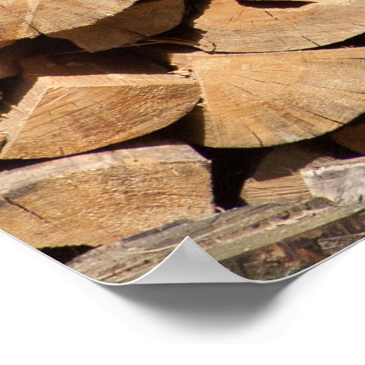 Stack Of Logs Poster (Hoek)
