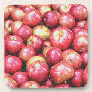 "Stack of Red Apples Fruit" Kute foto. Bestel nu Bier Onderzetter