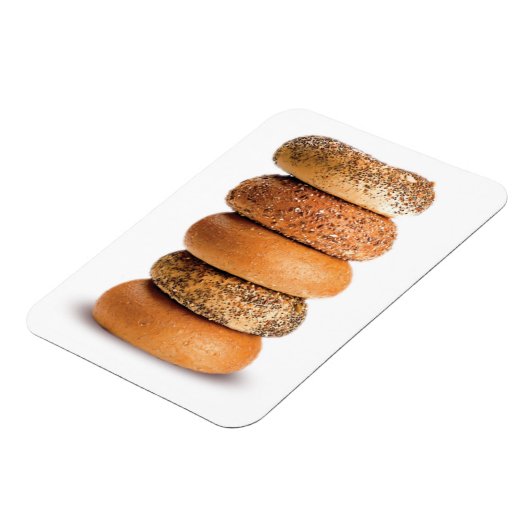 STACK VAN BAGELS LOX LOVE SESAME POPPY SEEF ELK MAGNEET (Linkerzijde)