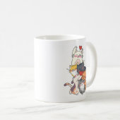 Stacked Cartoon Cats Mug (Devant droit)