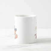 Stacked Cartoon Cats Mug (Centre)