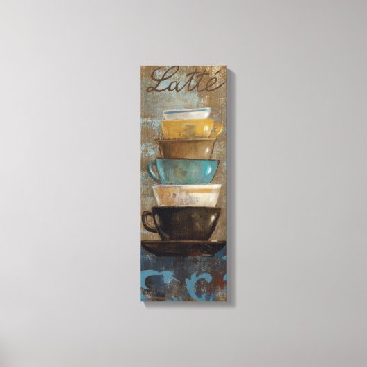 Stacked Coffee Cups Canvas Afdruk (Voorkant)