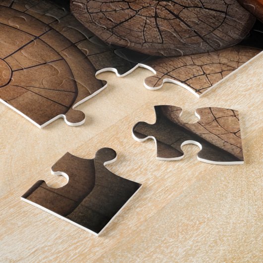 Stacked logs puzzel legpuzzel (Zijkant)