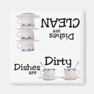 Stacks van Cups Dishwasher Magnet Magneet