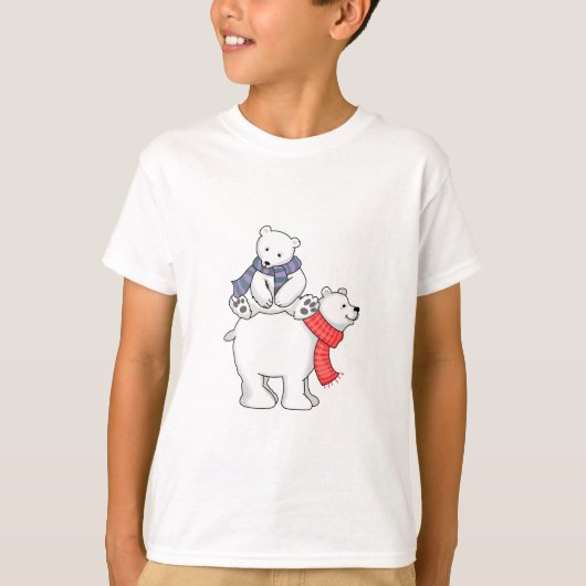 STACKTE POLAIRE BEREN T-SHIRT (Voorkant)