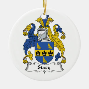 Stacy Family Crest Keramisch Ornament