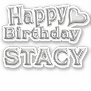 Stacy Happy Birthday Autocollants